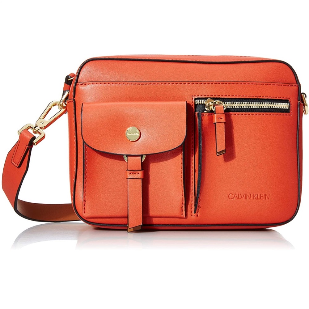 Calvin Klein Orange Summer Zip Crossbag